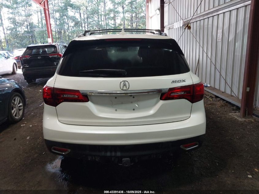 2014 Acura Mdx Technology Package VIN: 5FRYD3H43EB015051 Lot: 43391436