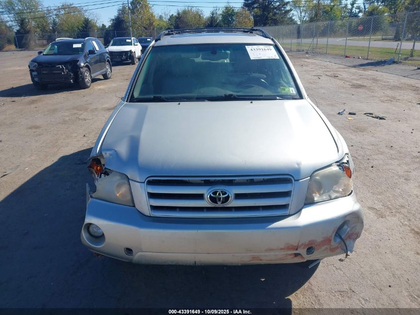 2004 Toyota Highlander Limited V6 VIN: JTEEP21AX40027955 Lot: 43391649