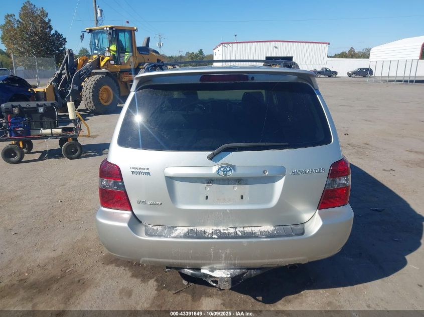 2004 Toyota Highlander Limited V6 VIN: JTEEP21AX40027955 Lot: 43391649