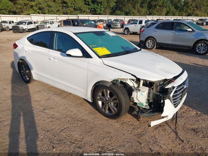 2018 Hyundai Elantra Sel white sedan gasoline 5NPD84LF7JH399902 photo #1