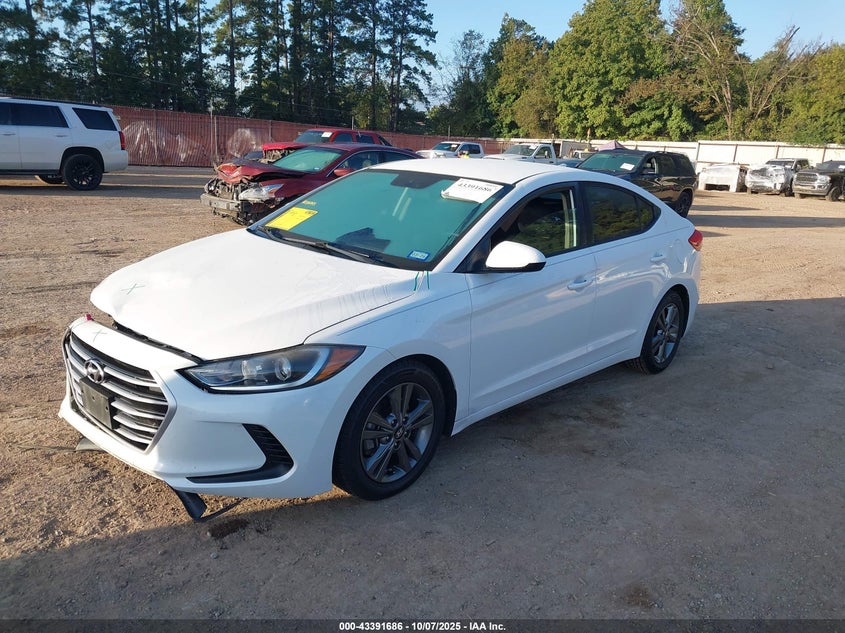 2018 Hyundai Elantra Sel white sedan gasoline 5NPD84LF7JH399902 photo #3