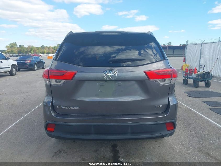 2019 Toyota Highlander Le VIN: 5TDBZRFH1KS960881 Lot: 43391754