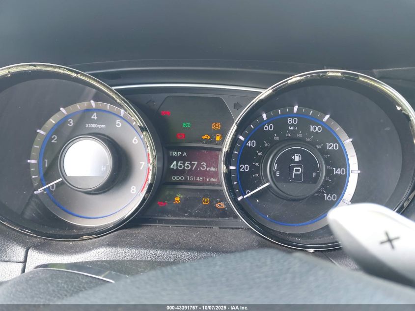 2013 Hyundai Sonata Se VIN: 5NPEC4ACXDH544527 Lot: 43391767