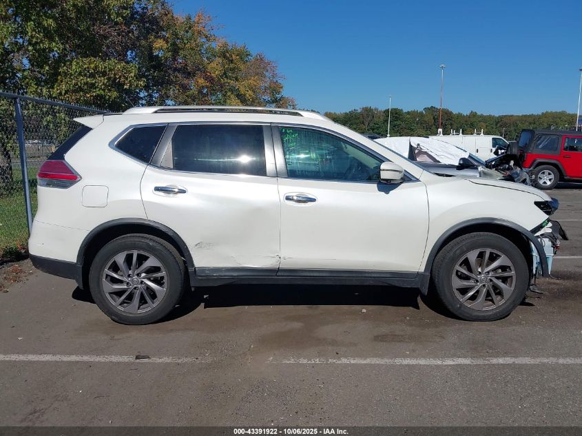 2016 Nissan Rogue Sl VIN: 5N1AT2MV4GC741799 Lot: 43391922