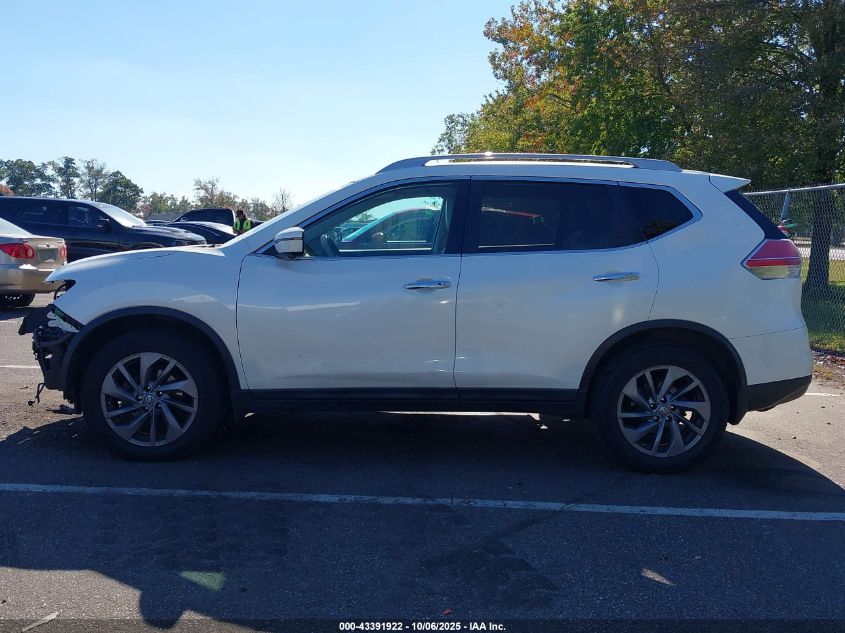 2016 Nissan Rogue Sl VIN: 5N1AT2MV4GC741799 Lot: 43391922