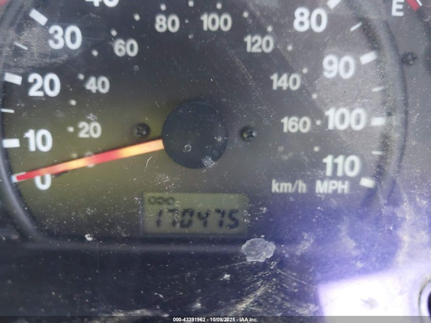 2002 Chevrolet Tracker Hard Top Zr2 VIN: 2CNBJ734926902536 Lot: 43391962