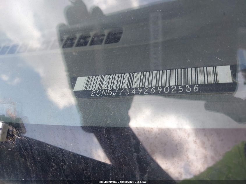 2002 Chevrolet Tracker Hard Top Zr2 VIN: 2CNBJ734926902536 Lot: 43391962