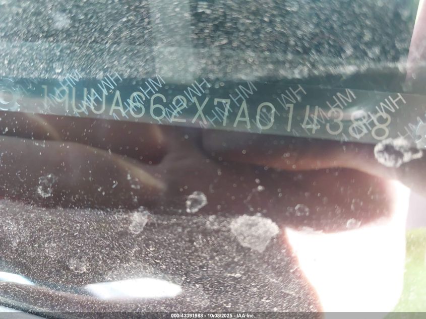 2007 Acura Tl 3.2 VIN: 19UUA662X7A014388 Lot: 43391988