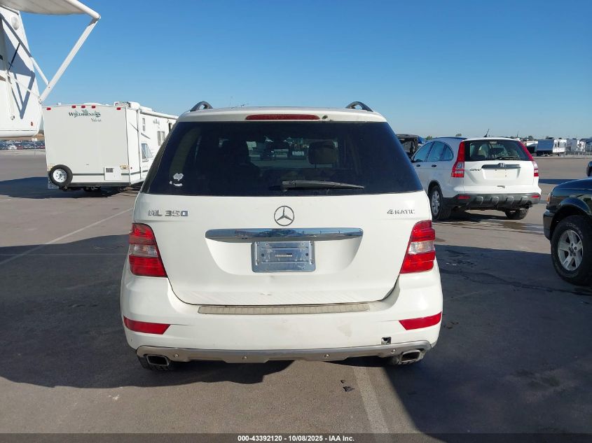 2009 Mercedes-Benz Ml 350 4Matic VIN: 4JGBB86E29A528758 Lot: 43392120