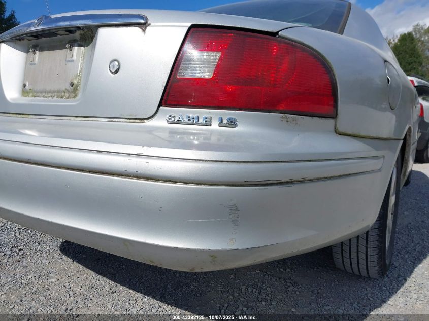 2003 Mercury Sable Ls Premium VIN: 1MEFM55S23G603189 Lot: 43392125