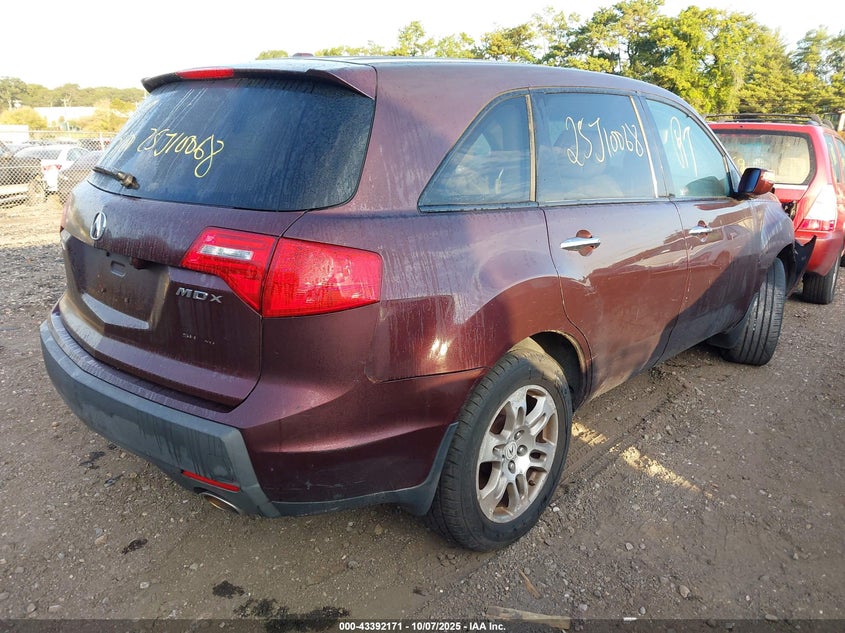 2HNYD28429H534176 2009 ACURA MDX photo no. 4