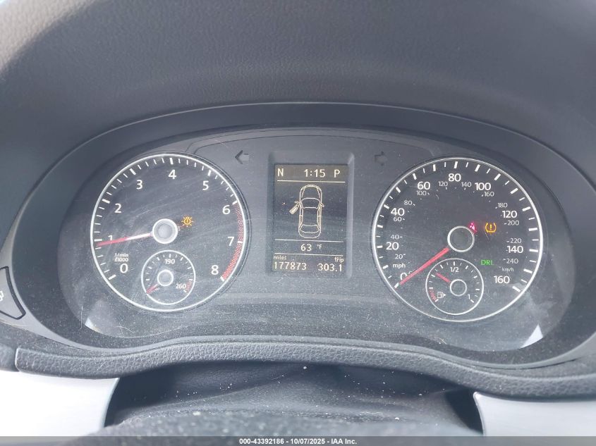 2012 Volkswagen Passat 2.5L Se VIN: 1VWBP7A36CC042730 Lot: 43392186