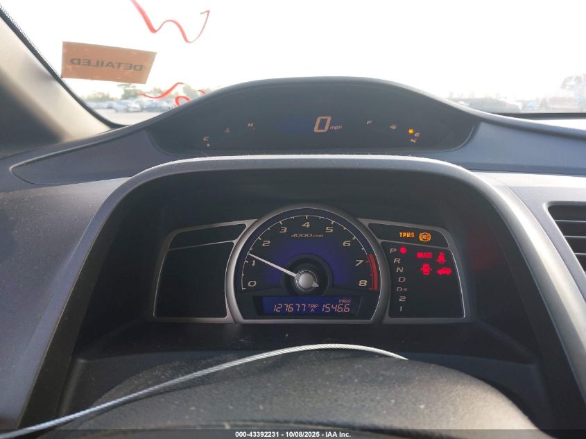 2009 Honda Civic Lx-S VIN: 2HGFA16669H508931 Lot: 43392231