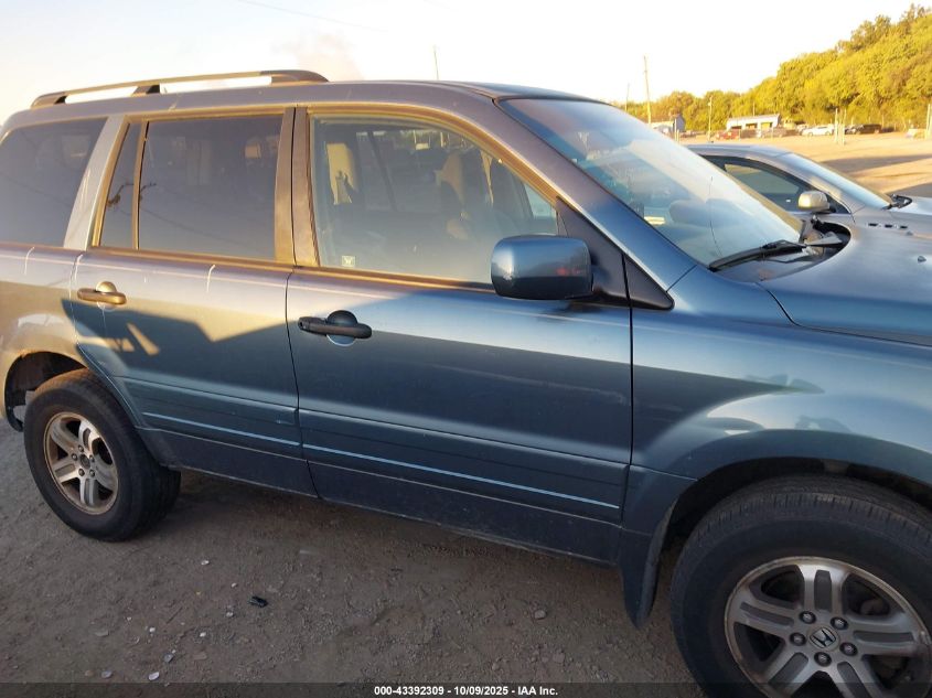 2005 Honda Pilot Ex VIN: 5FNYF18475B059036 Lot: 43392309