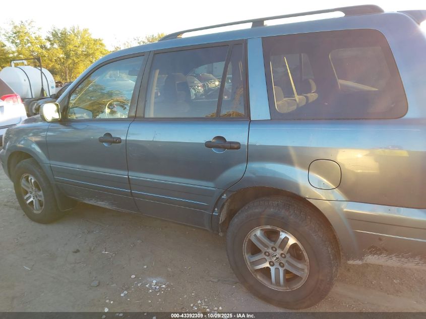 2005 Honda Pilot Ex VIN: 5FNYF18475B059036 Lot: 43392309