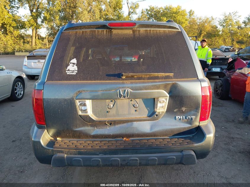 2005 Honda Pilot Ex VIN: 5FNYF18475B059036 Lot: 43392309