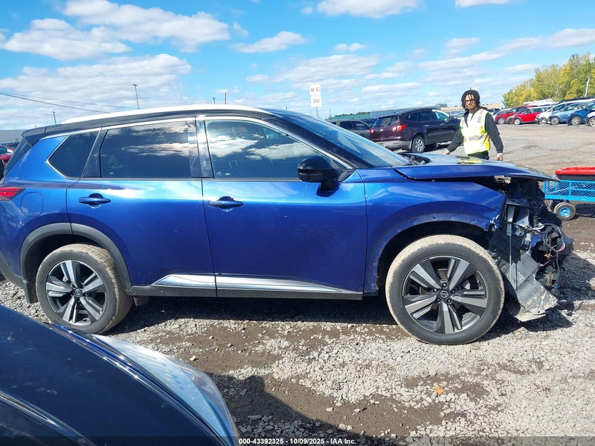 2021 Nissan Rogue Sl Intelligent Awd VIN: JN8AT3CB0MW241543 Lot: 43392325