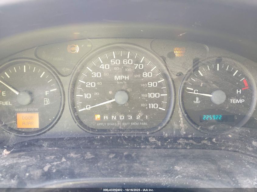 2003 Chevrolet Venture VIN: 1GNDX03E93D151931 Lot: 43392402