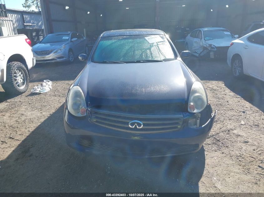2006 Infiniti G35X VIN: JNKCV51FX6M609403 Lot: 43392403
