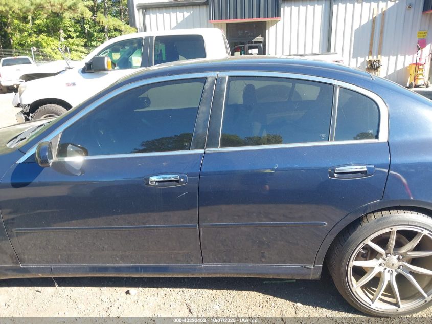 2006 Infiniti G35X VIN: JNKCV51FX6M609403 Lot: 43392403