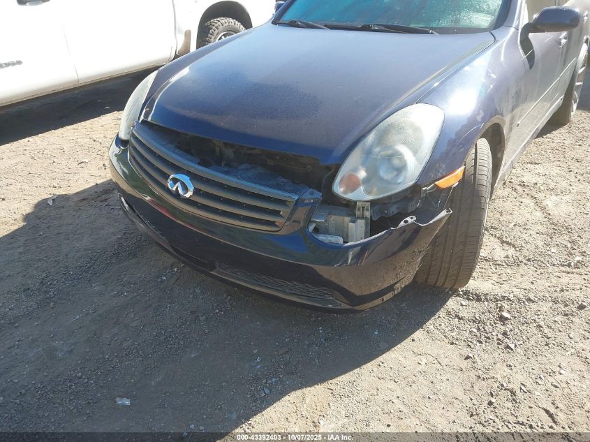 2006 Infiniti G35X VIN: JNKCV51FX6M609403 Lot: 43392403