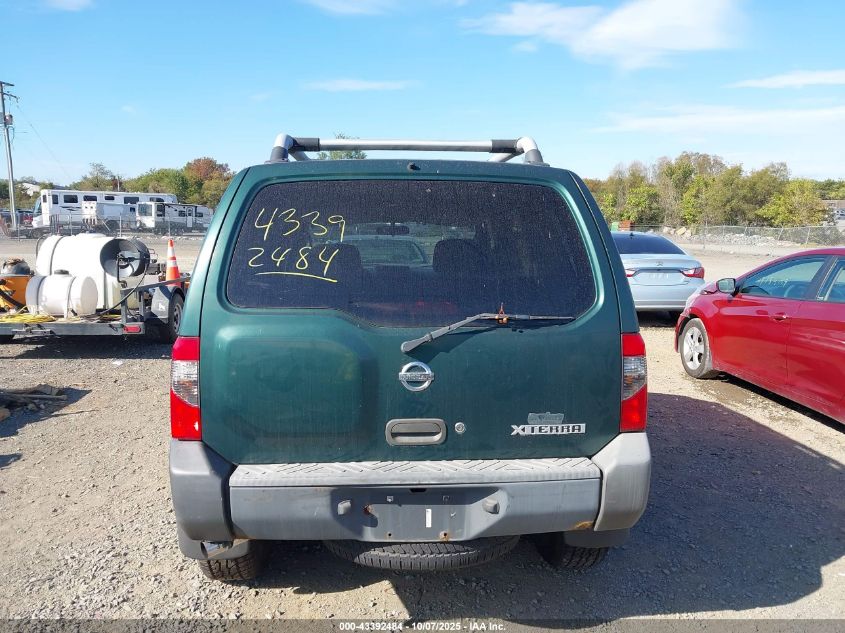 2002 Nissan Xterra Xe VIN: 5N1ED28Y92C595220 Lot: 43392484