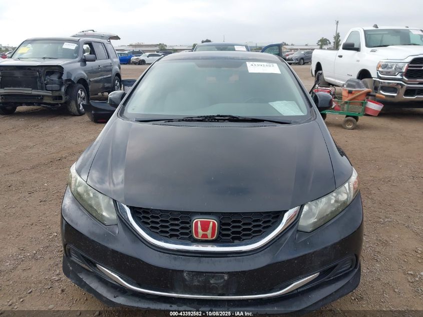 2013 Honda Civic Lx VIN: 19XFB2F56DE257597 Lot: 43392582