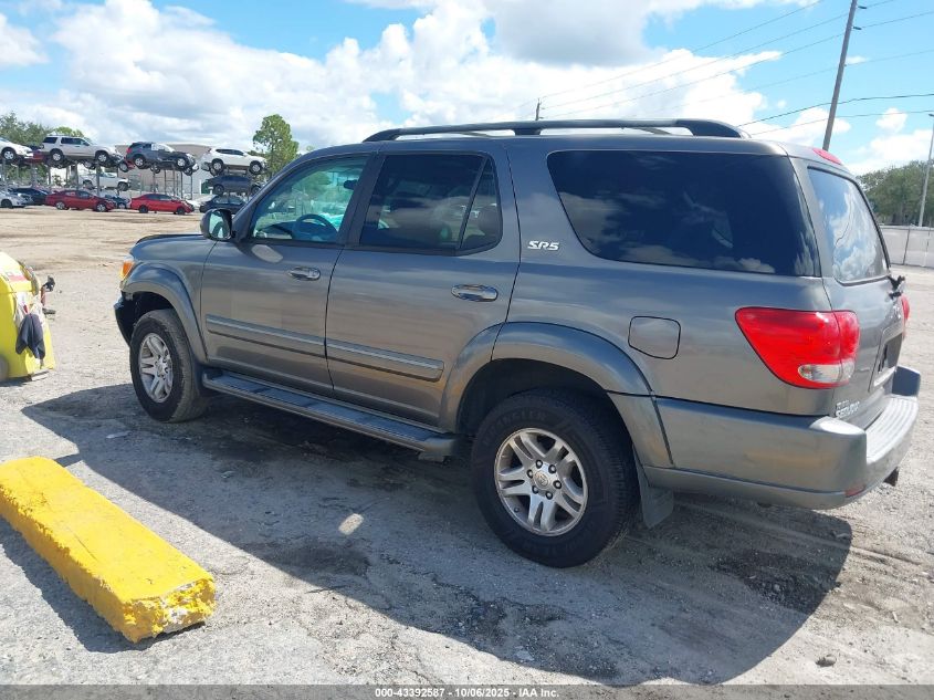 2005 Toyota Sequoia Sr5 V8 VIN: 5TDZT34A65S247160 Lot: 43392587