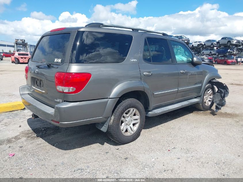 2005 Toyota Sequoia Sr5 V8 VIN: 5TDZT34A65S247160 Lot: 43392587