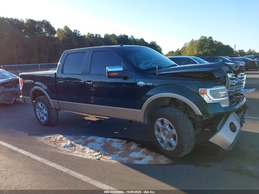 2013 Ford F-150 King Ranch VIN: 1FTFW1EF9DKE08938 Lot: 43392604