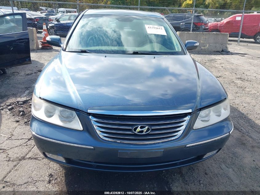 2009 Hyundai Azera Limited VIN: KMHFC46F49A356863 Lot: 43392612