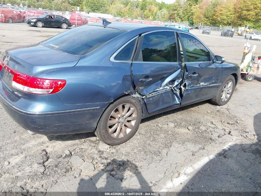 2009 Hyundai Azera Limited VIN: KMHFC46F49A356863 Lot: 43392612