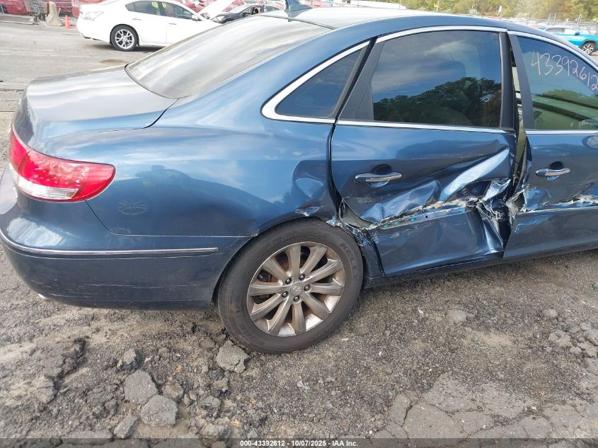 2009 Hyundai Azera Limited VIN: KMHFC46F49A356863 Lot: 43392612