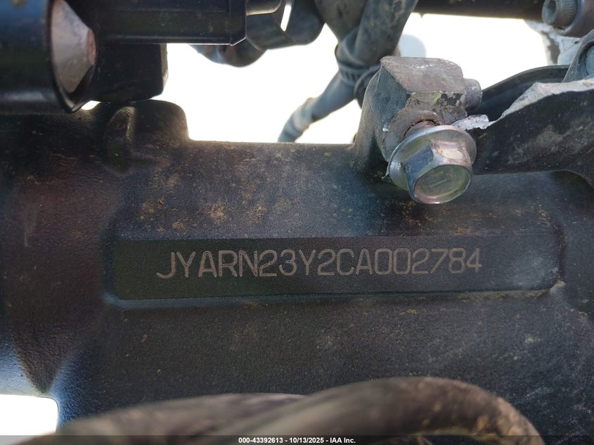 2012 Yamaha Yzfr1 C VIN: JYARN23Y2CA002784 Lot: 43392613