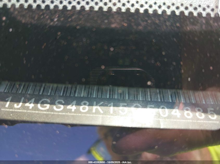2005 Jeep Grand Cherokee Laredo VIN: 1J4GS48K15C504885 Lot: 43392658