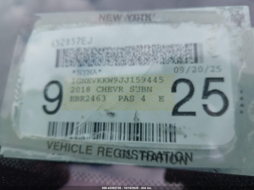 2018 CHEVROLET TRAVERSE HIGH COUNTRY - 1GNEVKKW9JJ159445