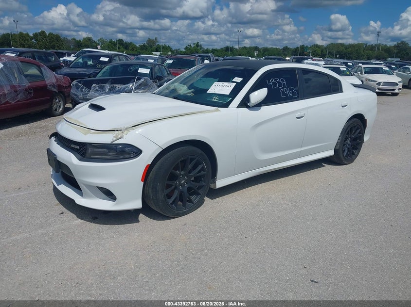 Vin: 2c3cdxct2jh147289, lot: 43887528, dodge charger daytona rwd 20182