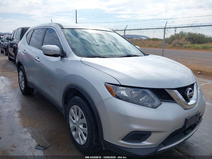 2015 Nissan Rogue S VIN: KNMAT2MV4FP580690 Lot: 43392816