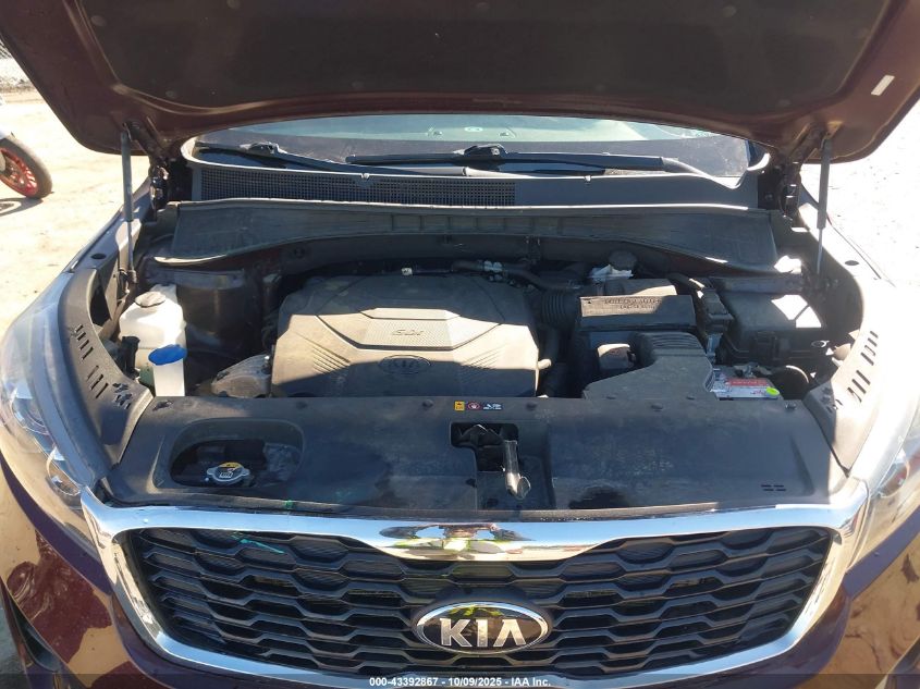 2019 Kia Sorento 3.3L Lx VIN: 5XYPGDA53KG563276 Lot: 43392867