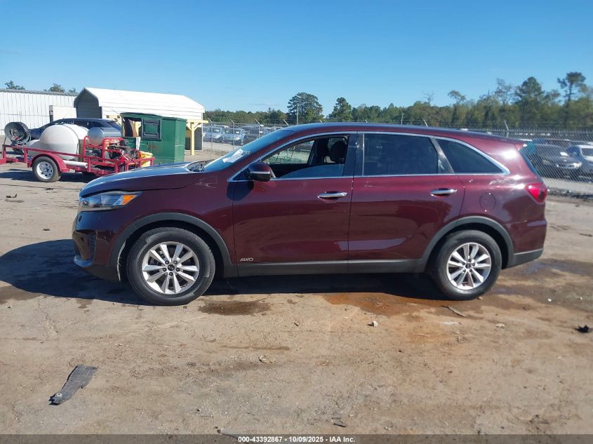 2019 Kia Sorento 3.3L Lx VIN: 5XYPGDA53KG563276 Lot: 43392867