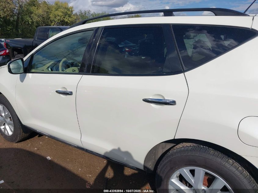 2011 Nissan Murano Sl VIN: JN8AZ1MW6BW176621 Lot: 43392894