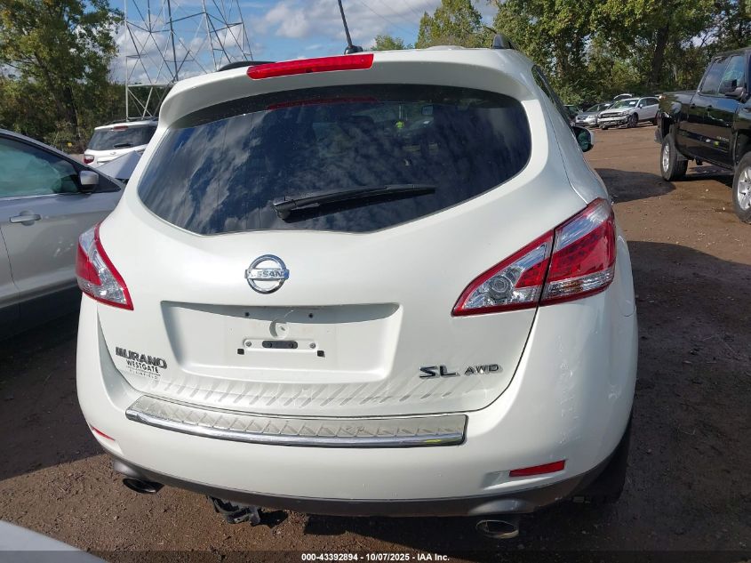 2011 Nissan Murano Sl VIN: JN8AZ1MW6BW176621 Lot: 43392894