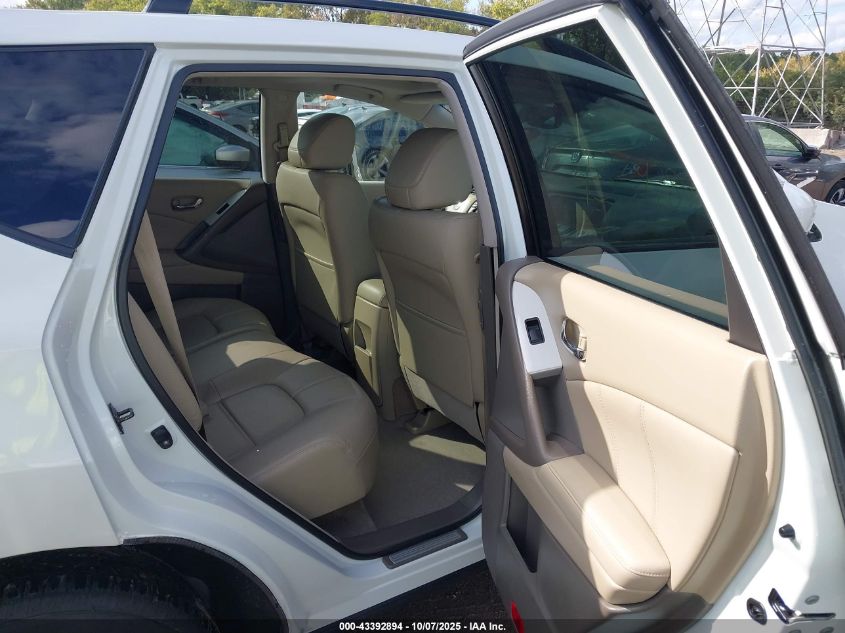 2011 Nissan Murano Sl VIN: JN8AZ1MW6BW176621 Lot: 43392894