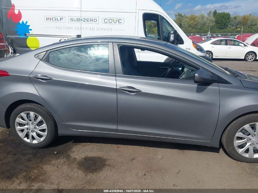 2012 Hyundai Elantra Gls VIN: 5NPDH4AE0CH078667 Lot: 43392948