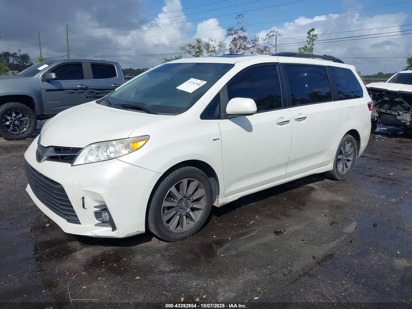 VIN 5TDDZ3DC1JS190743 2018 TOYOTA SIENNA XLE PREMIUM 7 PASSENGER