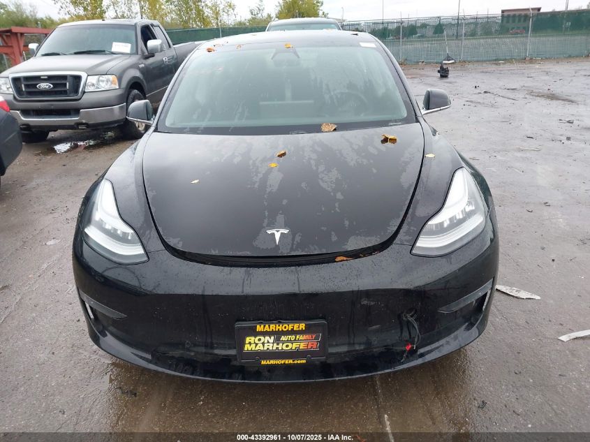 2019 Tesla Model 3 Long Range/Mid Range/Standard Range/Standard Range Plus VIN: 5YJ3E1EA7KF306476 Lot: 43392961