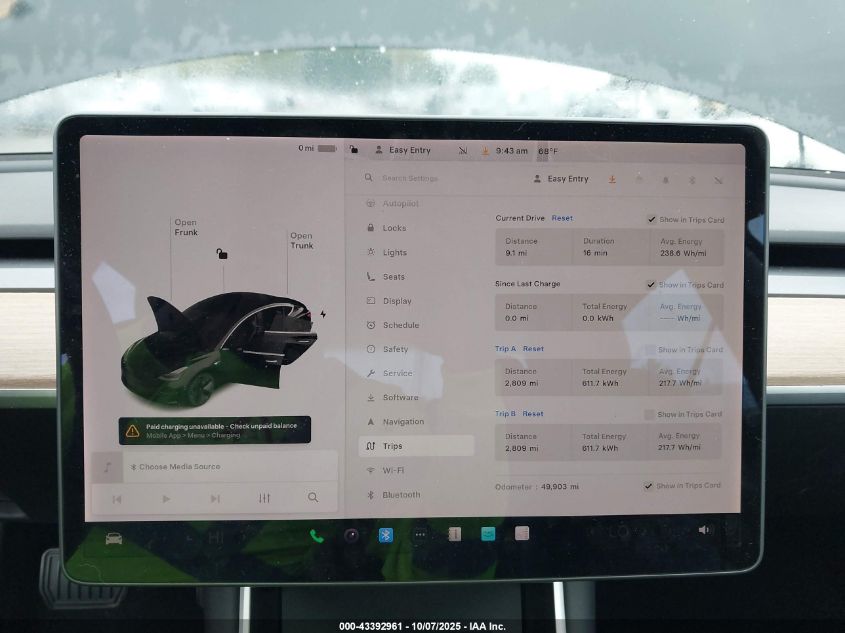 2019 Tesla Model 3 Long Range/Mid Range/Standard Range/Standard Range Plus VIN: 5YJ3E1EA7KF306476 Lot: 43392961