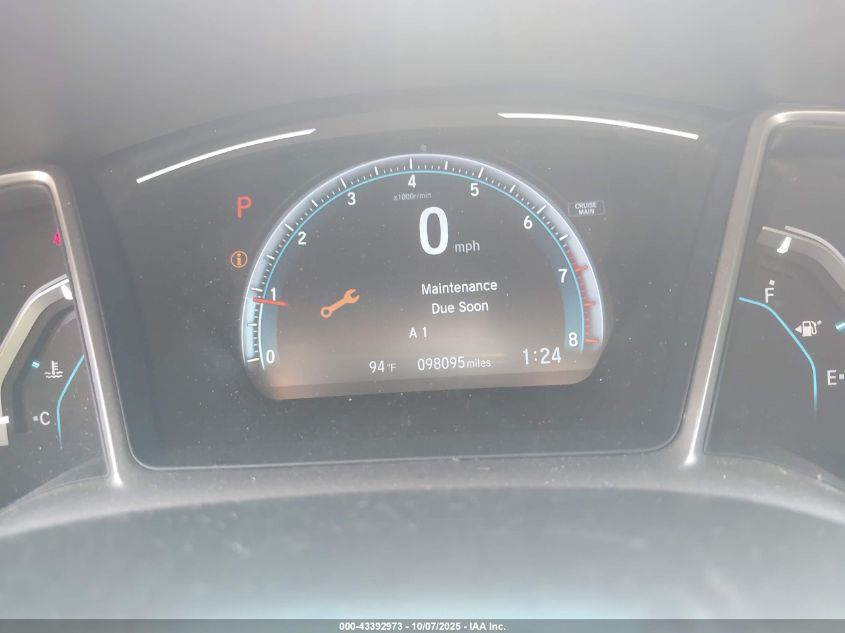 2017 Honda Civic Ex VIN: 19XFC2F78HE070981 Lot: 43392973