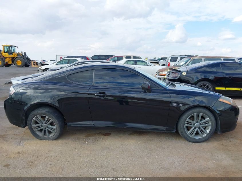 2008 Hyundai Tiburon Gs VIN: KMHHM66D28U266611 Lot: 43393010