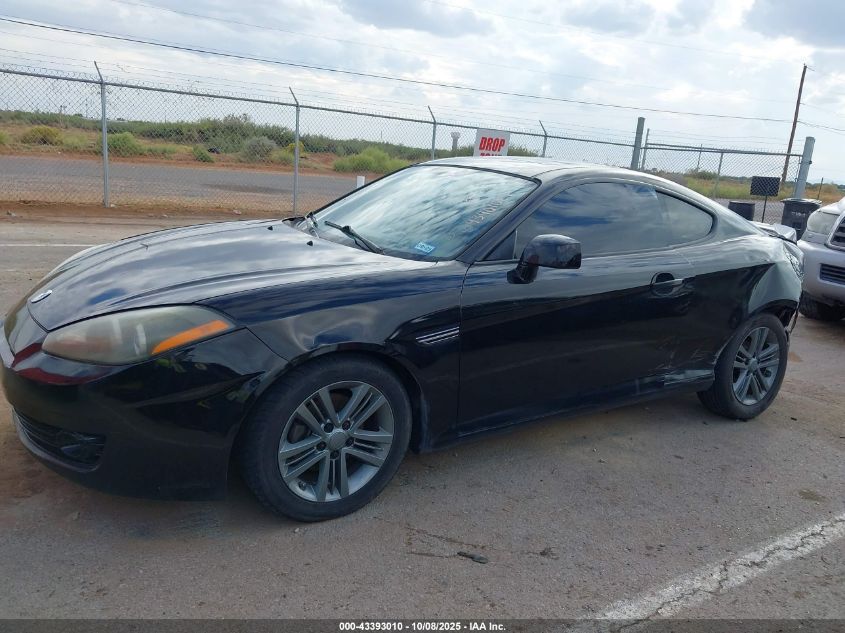 2008 Hyundai Tiburon Gs VIN: KMHHM66D28U266611 Lot: 43393010